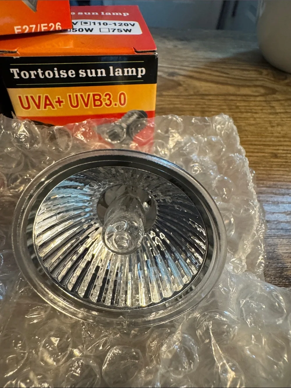 Tortoise Sun Lamp UVA+ UVB3.0 Reptile Bulb - 50W